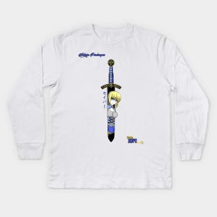 Waifu Knifu: Saber Kids Long Sleeve T-Shirt